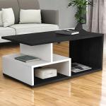 Black White Center Table-Coffee Table Home Furniture