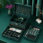 FDYJE 3 Tier Jewelry Storage Box, Ring, Earring, Necklace, Bracelet Storage Box