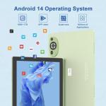 C Idea CM8200 10.1 Inch TabIet Android 14 Lightweight Adult Tablet with 8GB RAM 1TB ROM with Case