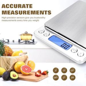 CYFAZA Rechargeable Digital Food Scale with Gram and Ounce, Measuring Range 0.1g/3kg for Food, Baking, Cooking