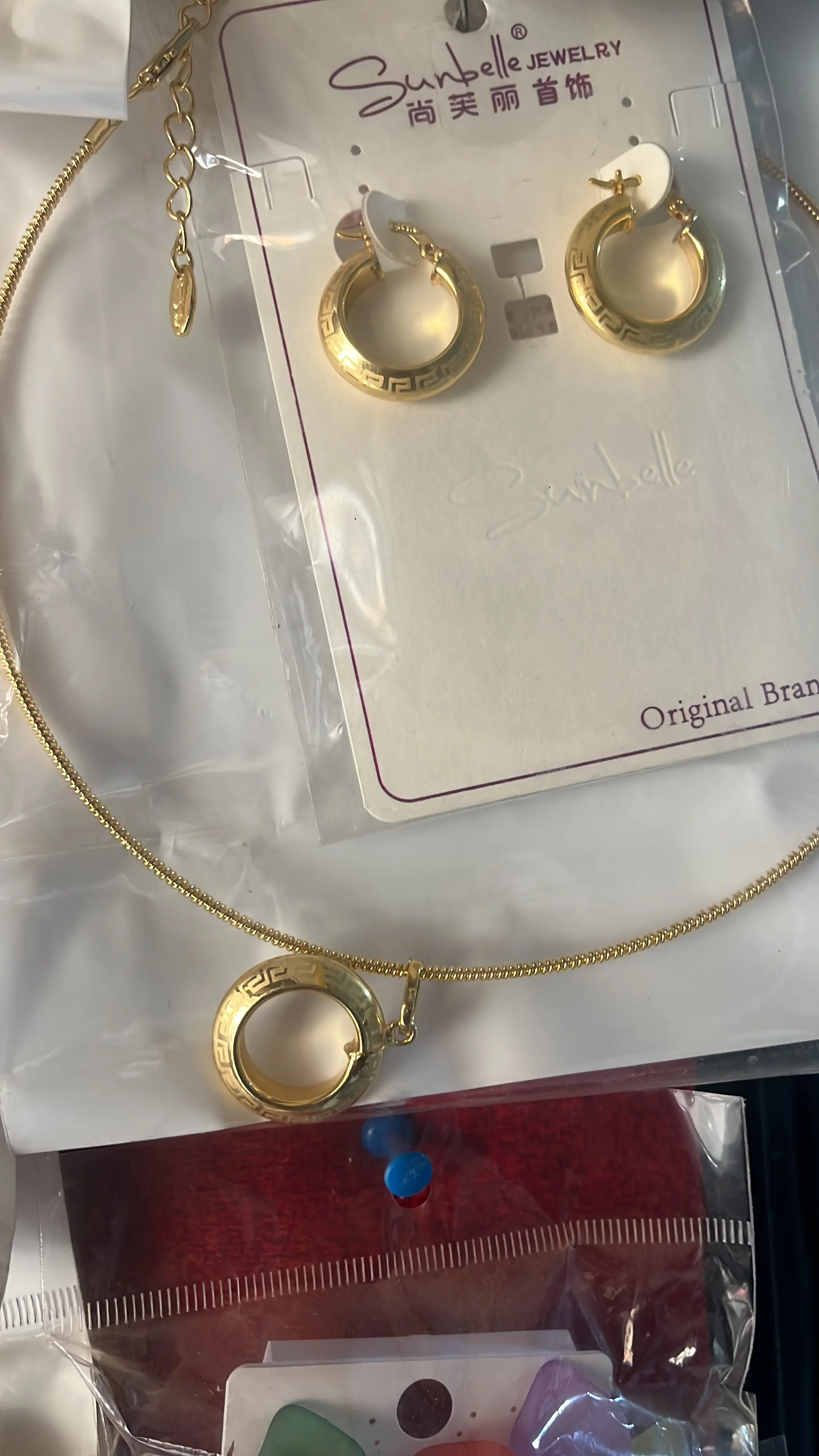 Gold Brazilian set .