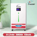 FIVESTAR 51.2VDC 300AH 15KV LITHIUM BATTERY