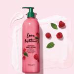 Raspberry and mint cream